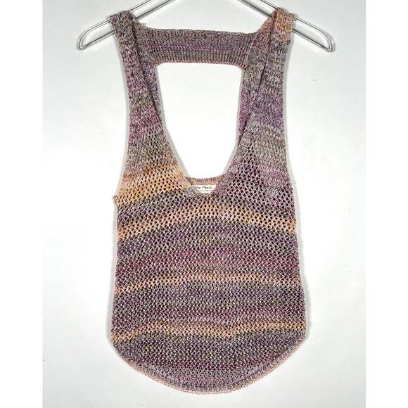 We The Free People Under The Starlight Tank Top S In Sunset Combo Open Back - Picture 4 of 9